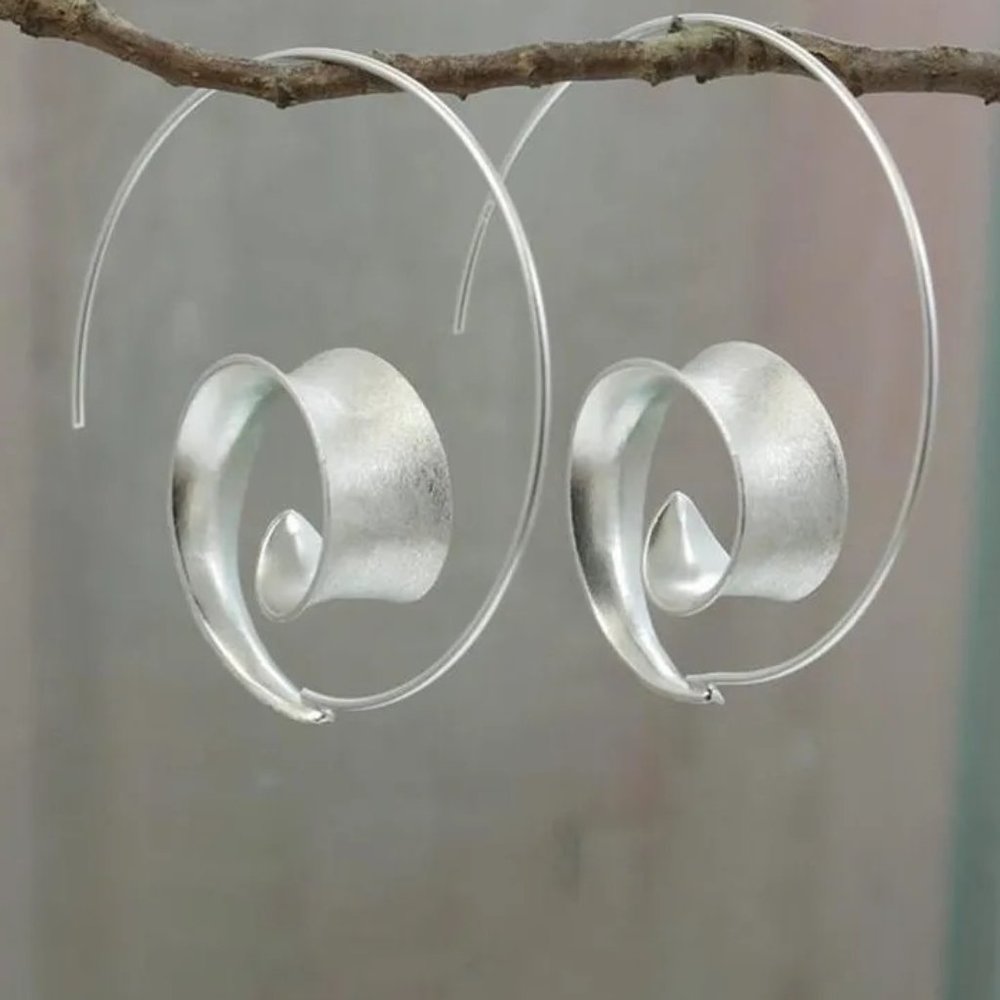 Spiral Round  Fashion Personality  Women's Earring